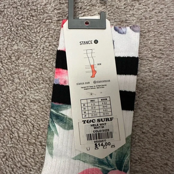 Stance Classic Floral Crew Socks - Picture 7 of 7